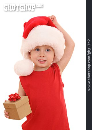 
                Kind, Weihnachten, Bescherung, Schenken, Weihnachtsgeschenk                   