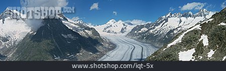 
                Gletscher, Gletscherzunge, Aletschgletscher                   
