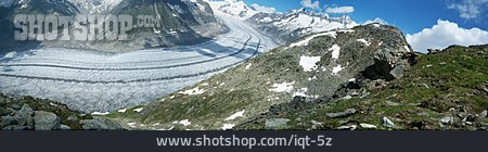 
                Gletscher, Gletscherzunge, Aletschgletscher                   