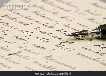 
                Handschrift, Poesie, Schreibfeder                   