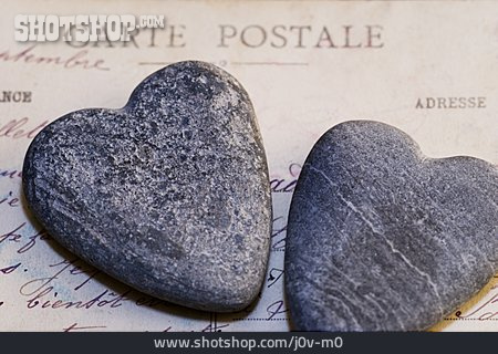 
                Romantik, Herz, Liebesbrief, Postkarte                   