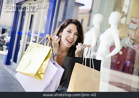 
                Einkaufen, Einkaufsbummel, Kaufrausch                   