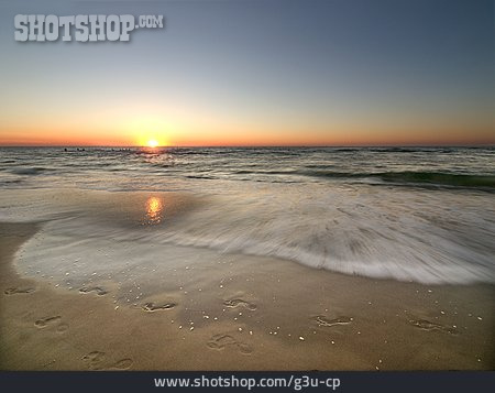 
                Sonnenuntergang, Strand, Ostsee                   