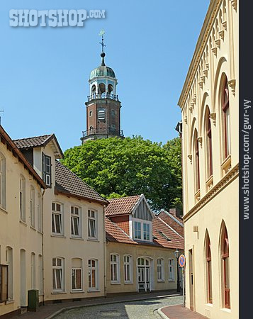 
                Altstadt, Leer, Gasse, Ostfriesland                   