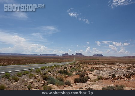 
                Usa, Straße, Monument Valley                   