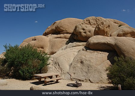 
                Felsen, Rastplatz, Mojave-wüste, Joshua Tree Nationalpark                   