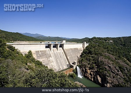 
                Stromerzeugung, Wasserkraftwerk, Staudamm                   