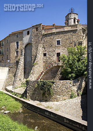 
                Stadtmauer, Stadtbefestigung, Macanet De Cabrenys                   