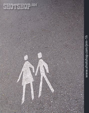 
                Couple, Asphalt, Walkway                   