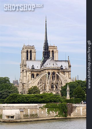 
                Seine, Paris, Ile De La Cité, Notre Dame De Paris                   