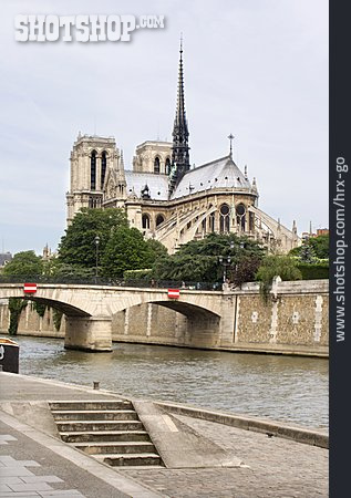 
                Seine, Ile De La Cité, Notre Dame De Paris, Pont De L'archevêché                   