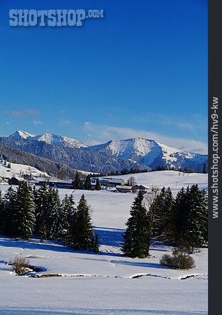 
                Winterlandschaft, Allgäu                   