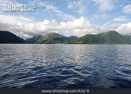 
                See, Gebirge, Norwegen, Fjordlandschaft                   