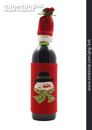 
                Weinflasche, Weihnachtsgeschenk                   