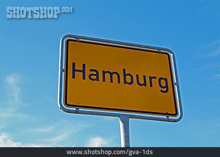 
                Hamburg, Ortsschild                   