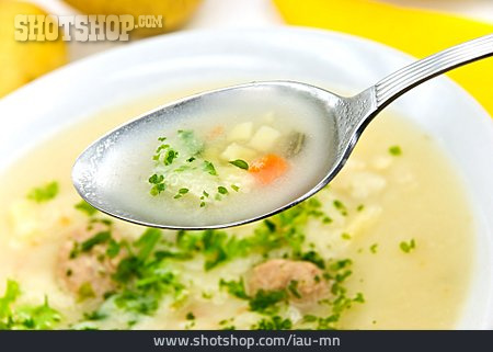 
                Löffel, Kartoffelsuppe                   