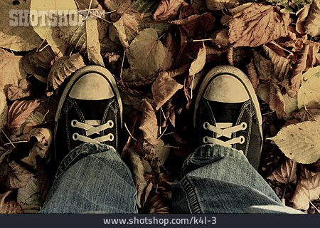 
                Herbstlaub, Schuh                   