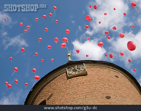 
                Fliegen, Luftballon, Herzförmig                   