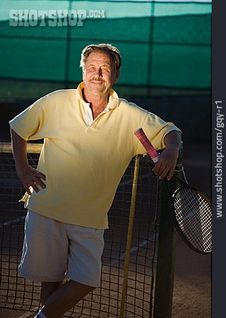 
                Aktiver Senior, Tennis, Tennisspieler                   