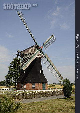 
                Windmühle, Galerieholländer, Südcoldinne, Großheide                   