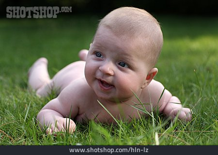 
                Baby, Meadow, Crawling                   