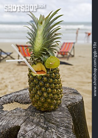 
                Strand, Cocktail, Ananas                   
