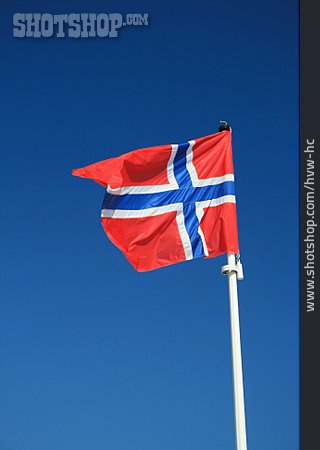 
                Norwegen, Skandinavien, Nationalflagge                   
