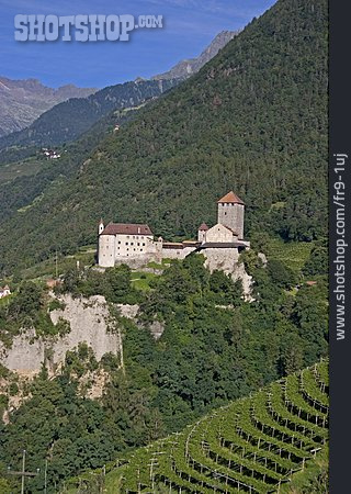 
                Burg, Schloss, Tirol, Meran, Weinbaugebiet                   