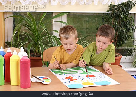 
                Malen, Kindergarten, Kreativ, Brüder                   