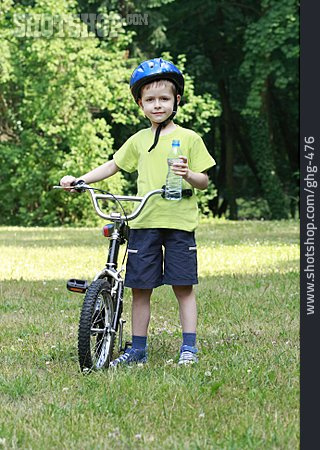 
                Junge, Durst, Fahrradfahrer, Bmx-fahrrad                   