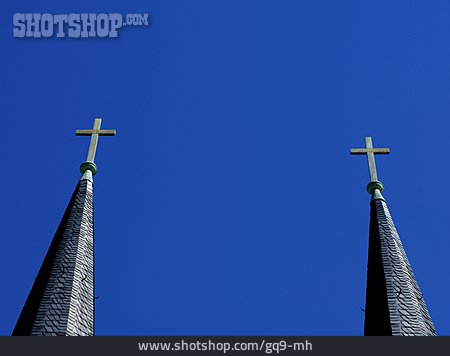 
                Kreuz, Kirchturm, Kirchturmspitze                   
