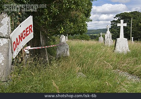 
                Friedhof, Absperrung, Danger                   