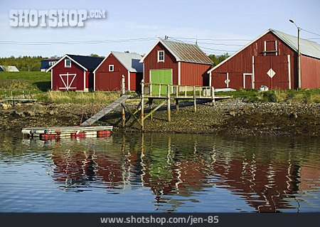 
                Holzhaus, Norwegen, Bootshaus                   