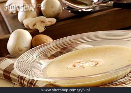 
                Suppe, Champignonsuppe                   
