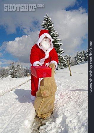 
                Santa Clause, Christmas Eve, Hand Over, Christmas Present                   