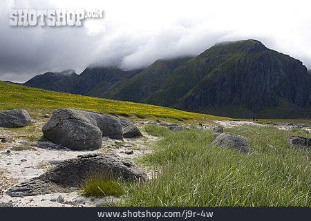 
                Landschaft, Gebirge, Norwegen, Lofoten                   