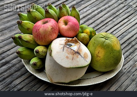 
                Obstteller, Kokosmilch, Kokosnuss                   