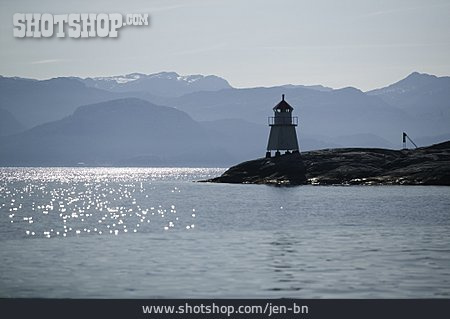 
                Silhouette, Leuchtturm, Lysefjord                   
