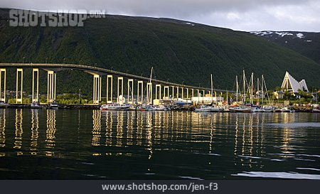
                Hafen, Norwegen, Tromsø, Tromsø-brücke                   