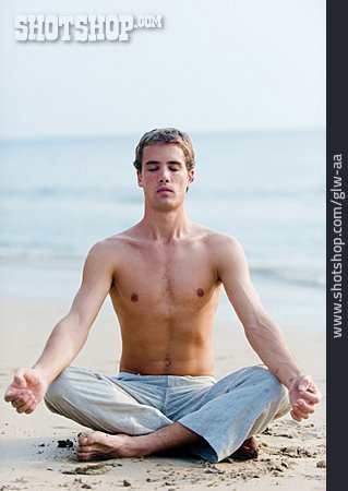 
                Meditation, Yoga, Schneidersitz, Mudra                   