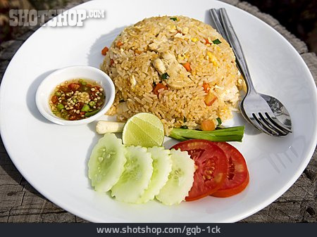
                Asiatische Küche, Mahlzeit, Reisgericht                   