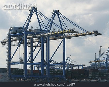 
                Containerhafen, Verladekran, Lastenkran                   