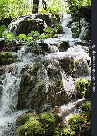 
                Waterfall, National Park, Plitvice Lakes                   