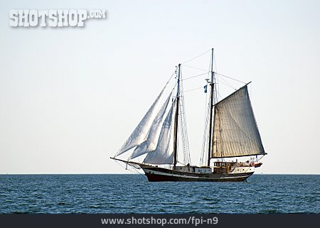 
                Segelschiff, Gaffeltakelung, Gaffelschoner                   