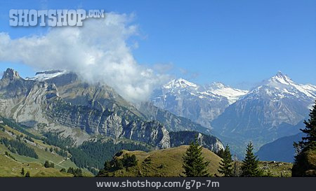 
                Berglandschaft, Hochgebirge, Schweizer Alpen                   