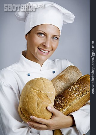 
                Brot, Bäckerhandwerk, Bäckerin                   