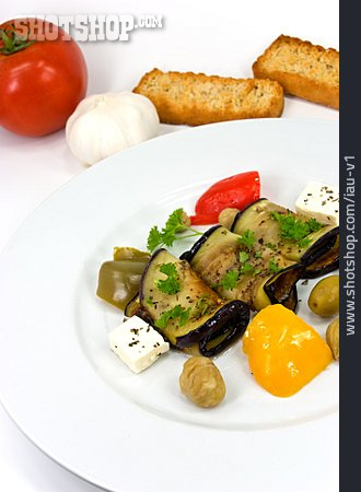 
                Aubergine, Mediterrane Küche, Gegrilltes Gemüse                   