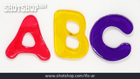 
                Abc, Alphabet, Gelbuchstabe                   