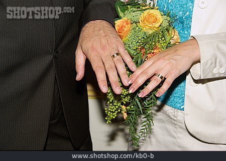 
                Hochzeit, Brautstrauß, Ehering, Trauung                   