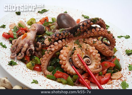 
                Squid, Calamari Dish                   